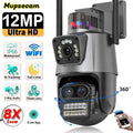 Cámara de Seguridad Exterior 6K 12MP con Zoom y Seguimiento Automático